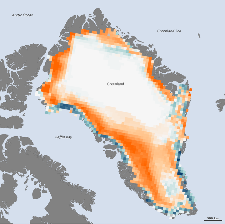 Leysing Grænlandsjökuls árið 2011