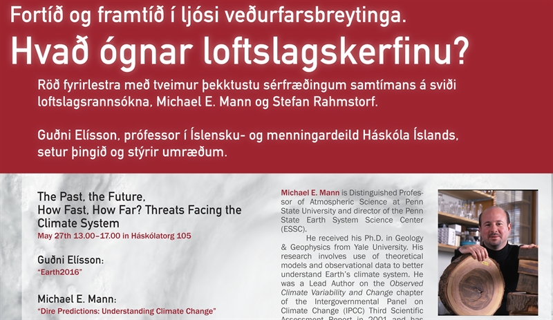Fyrirlestraröð. Hvað ógnar loftslagskerfinu?